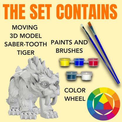 Šavlozubý tygr - pohyblivý