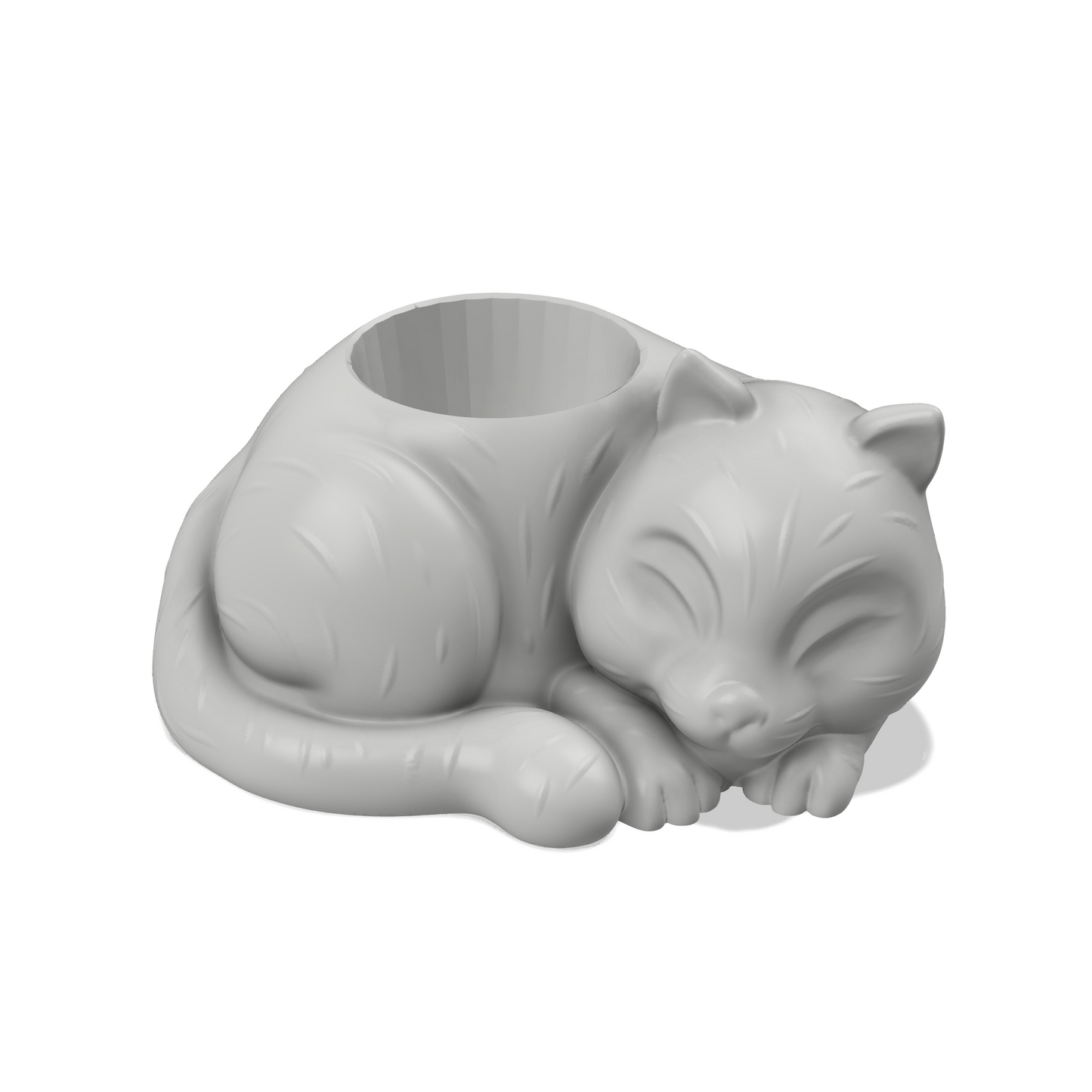 Kočko-květináč - 3D omalovánky